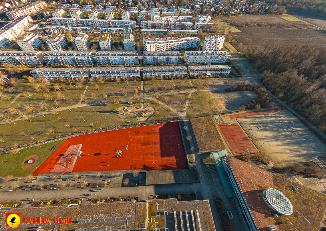 16.01.2023 - Luftbilder vom Marx-Zentrum und Gartenstadt Trudering